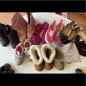 9 Pairs of size 11 Girl Shoes